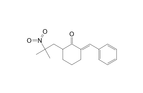 Cyclohexanone, 2-(2-methyl-2-nitropropyl)-6-(phenylmethylene)-