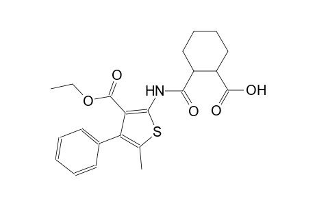 2-({[3-(ethoxycarbonyl)-5-methyl-4-phenyl-2-thienyl]amino}carbonyl)cyclohexanecarboxylic acid