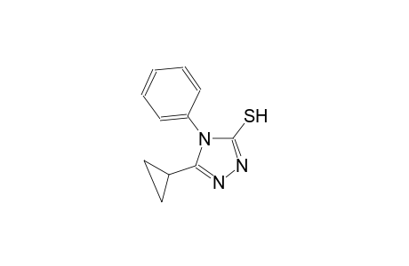 4H-1,2,4-triazole-3-thiol, 5-cyclopropyl-4-phenyl-