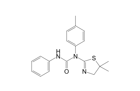 1-(5,5-dimethyl-4,5-dihydro-1,3-thiazol-2-yl)-1-(4-methylphenyl)-3-phenylurea