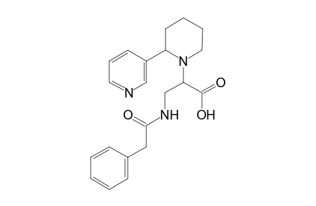 3-(2-phenylethanoylamino)-2-(2-pyridin-3-ylpiperidin-1-yl)propanoic acid