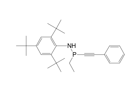Ethyl (2-phenylethynyl)[(2',4',6'-tri-t-butylphenyl) amino]-phosphane