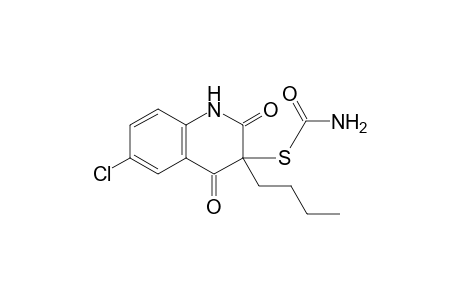 S-(3-Butyl-6-chloro-2,4-dioxo-1,2,3,4-tetrahydroquinolin-3-yl)thiocarbamate