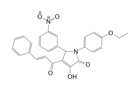 1-(4-ethoxyphenyl)-3-hydroxy-5-(3-nitrophenyl)-4-[(2E)-3-phenyl-2-propenoyl]-1,5-dihydro-2H-pyrrol-2-one