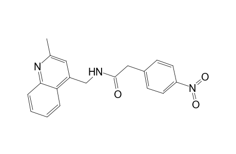 Benzeneacetamide, N-[(2-methyl-4-quinolinyl)methyl]-4-nitro-