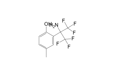 2-(1-Amino-2,2,2-trifluoro-1-trifluoromethyl-ethyl)-4-methyl-phenol