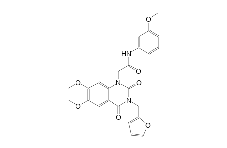 2-(3-(2-furylmethyl)-6,7-dimethoxy-2,4-dioxo-3,4-dihydro-1(2H)-quinazolinyl)-N-(3-methoxyphenyl)acetamide