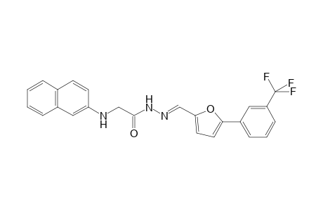 2-(2-naphthalenylamino)-N-[(E)-[5-[3-(trifluoromethyl)phenyl]-2-furanyl]methylideneamino]acetamide