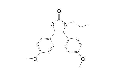 3H-Oxazol-2-one, 4,5-bis(4-methoxyphenyl)-3-propyl-