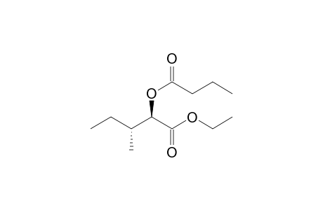 Ethyl (2RS, 3RS)-2-butanoyloxy-3-methylpentanoate