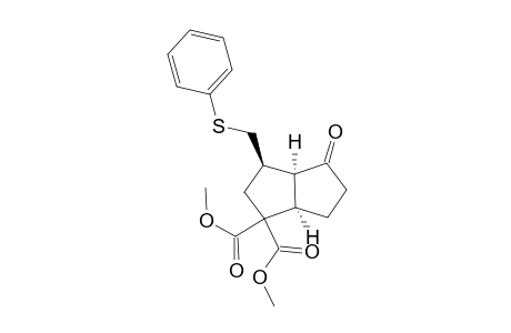 4-Oxo-3-phenylsulfanylmethylhexahydropentalene-1,1-dicarboxylic acid dimethyl ester