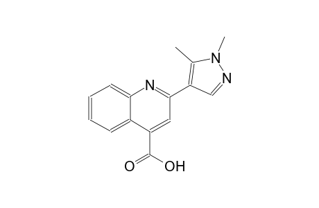 4-quinolinecarboxylic acid, 2-(1,5-dimethyl-1H-pyrazol-4-yl)-