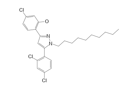 3-(4-CHLORO-2-HYDROXYPHENYL)-5-(2,4-DICHLOROPHENYL)-1-DECYL-PYRAZOLE