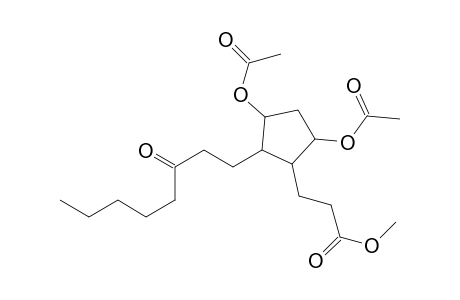 Cyclopentanepropanoic acid, 3,5-bis(acetyloxy)-2-(3-oxooctyl)-, methyl ester