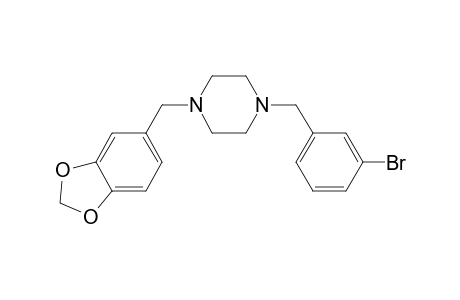 1-(3-Bromobenzyl)-4-(3,4-methylenedioxybenzyl)piperazine