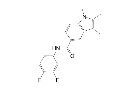 N-(3,4-difluorophenyl)-1,2,3-trimethyl-1H-indole-5-carboxamide