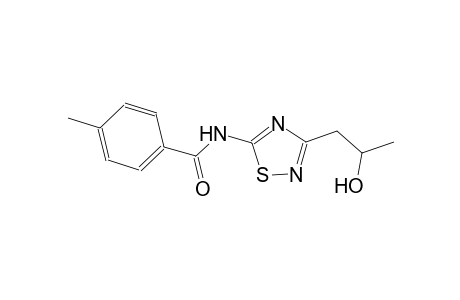 N-[3-(2-hydroxypropyl)-1,2,4-thiadiazol-5-yl]-4-methylbenzamide