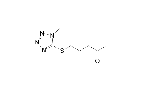 5-(1-Methyltetrazol-5-yl)sulfanylpentan-2-one