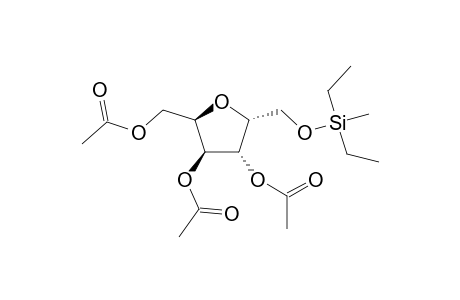 2,5-Anhydro-1-O-diethylmethylsilyl-.beta.,D-allitol triacetate