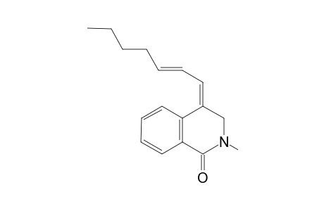 N-Methyl-4-[(E)-2'-heptenylidenyl]-3,4-dihydroisoquinolin-1-one