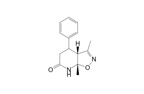 3a,4,5,7a-Tetrahydro-3,7a-dimethyl-4-phenylisoxazolo[5,4-b]pyridin-6(7)-one