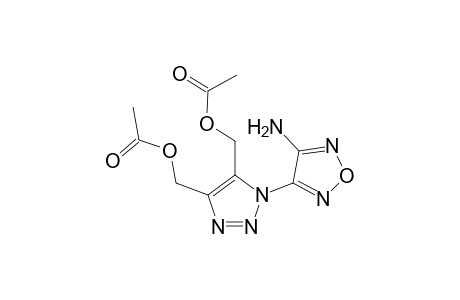 Acetic acid, [4-[(acetyloxy)methyl]-1-(4-amino-1,2,5-oxadiazol-3-yl)-1H-1,2,3-triazol-5-yl]methyl ester