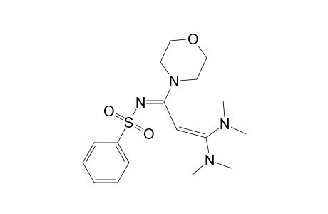 Morpholine, 4-[3,3-bis(dimethylamino)-1-[(phenylsulfonyl)imino]-2-propenyl]-