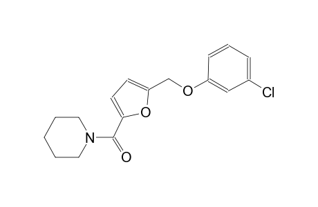 1-{5-[(3-chlorophenoxy)methyl]-2-furoyl}piperidine