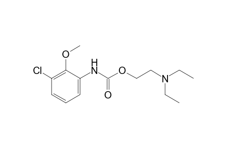 2-(diethylamino)ethanol, 3-chloro-2-methoxycarbanilate (ester)
