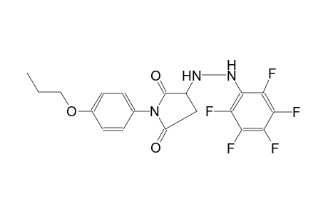 2,5-pyrrolidinedione, 3-[2-(2,3,4,5,6-pentafluorophenyl)hydrazino]-1-(4-propoxyphenyl)-