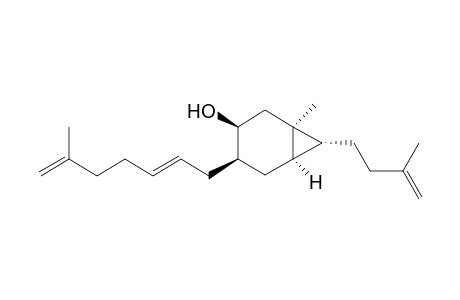 (+-)-(1.alpha.,3.beta.,4.beta.,6.alpha.,7.alpha.)-7-(3-Methyl-3-butenyl)-4-((E)-6-methyl-2,6-heptadienyl)-1-methylbicyclo[4.1.0]hept-3-ol