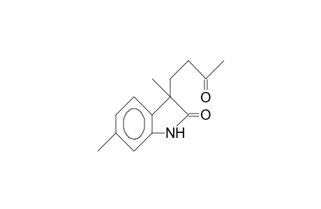 3,6-Dimethyl-3-(3-oxidanylidenebutyl)-1H-indol-2-one