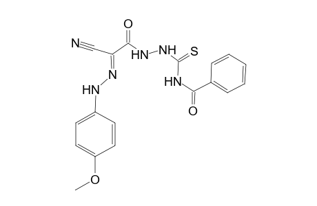 2-[2'-(Benzoylcarbamothioyl)hydrazinyl-N(1)-(p-methoxyphenyl)-2-[(oxoaceto)hydrazonoyl]-cyanide