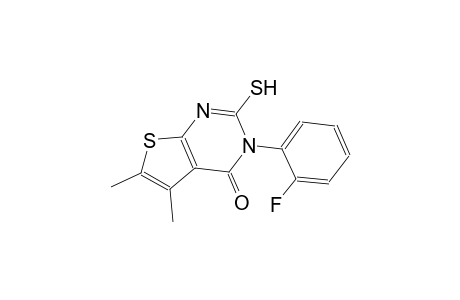 3-(2-fluorophenyl)-5,6-dimethyl-2-sulfanylthieno[2,3-d]pyrimidin-4(3H)-one