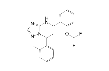 [1,2,4]triazolo[1,5-a]pyrimidine, 5-[2-(difluoromethoxy)phenyl]-4,7-dihydro-7-(2-methylphenyl)-