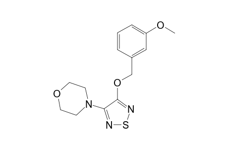 4-{4-[(3-methoxybenzyl)oxy]-1,2,5-thiadiazol-3-yl}morpholine