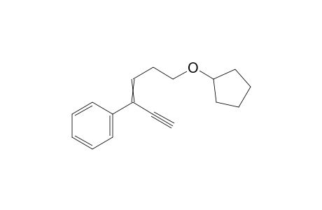 (6-(Cyclopentyloxy)hex-3-en-1-yn-3-yl)benzene