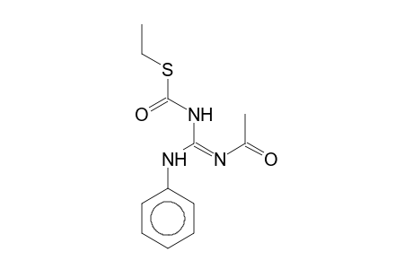 S-Ethyl (E)-(acetylamino)(phenylimino)methylthiocarbamate