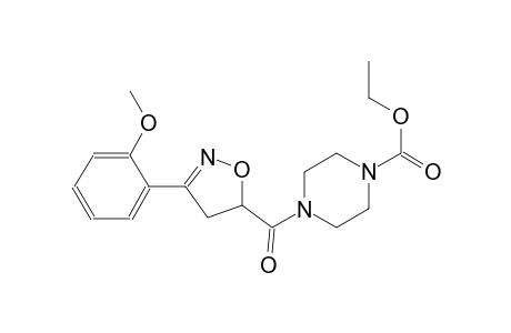 1-piperazinecarboxylic acid, 4-[[4,5-dihydro-3-(2-methoxyphenyl)-5-isoxazolyl]carbonyl]-, ethyl ester