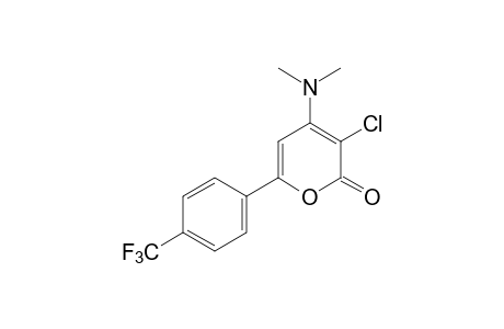 3-chloro-4-(dimethylamino)-6-(alpha,alpha,alpha-trifluoro-p-tolyl)-2H-pyran-2-one