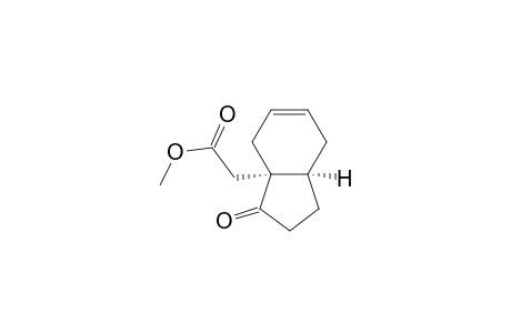 3a(4H)-Indanacetic acid, 7,7a-dihydro-3-oxo-, methyl ester, cis-