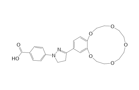 4-[3-(2,3,5,6,8,9,11,12-Octahydro-1,4,7,10,13-benzopentaoxacyclopentadecin-15-yl)-4,5-dihydro-1H-pyrazol-1-yl]benzoic acid