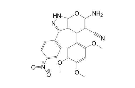 pyrano[2,3-c]pyrazole-5-carbonitrile, 6-amino-1,4-dihydro-3-(4-nitrophenyl)-4-(2,4,5-trimethoxyphenyl)-