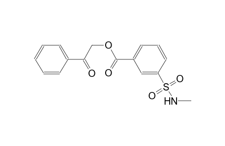 benzoic acid, 3-[(methylamino)sulfonyl]-, 2-oxo-2-phenylethyl ester