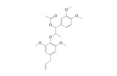 1-(3,4-DIMETHOXYPHENYL)-2-(4-ALLYL-2,6-DIMETHOXYPHENOXY)-PROPAN-1-YL-ACETATE