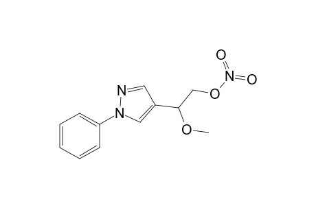 2-Methoxy-2-(1'-phenyl-4'-pyrazolyl)ethyl nitrate