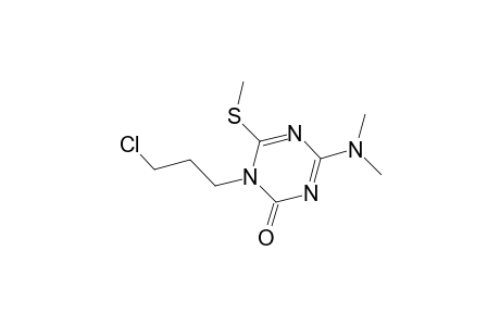 1-(3-Chloropropyl)-4-(dimethylamino)-6-(methylsulfanyl)-1,3,5-triazin-2(1H)-one