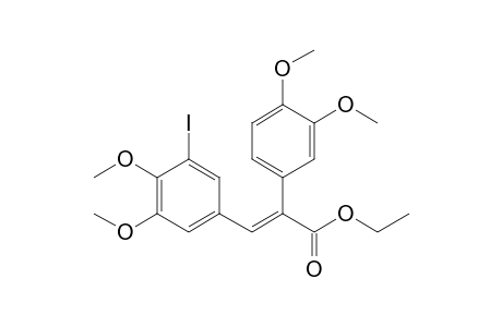 3-(3-Iodo-4,5-dimethoxyphenyl)-2-(3,4-dimethoxyphenyl)acrylic acid ethyl ester