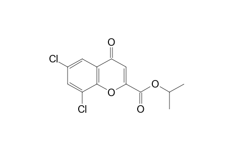6,8-dichloro-4-oxo-4H-1-benzopyran-2-carboxylic acid, isopropyl ester