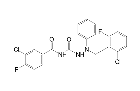 4-(3-chloro-4-fluorobenzoyl)-1-(2-chloro-6-fluorobenzyl)-1-phenylsemicarbazide